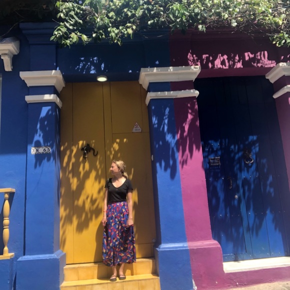 Vintage bright maxi skirt - Picture 2 of 3